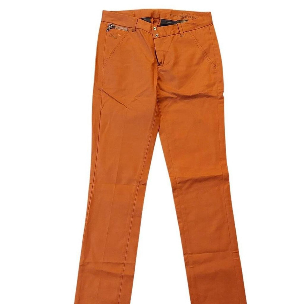G-Star Raw Porter Slim Tapered Orange Cooper Rust Chino Twill Pants Sz 26
